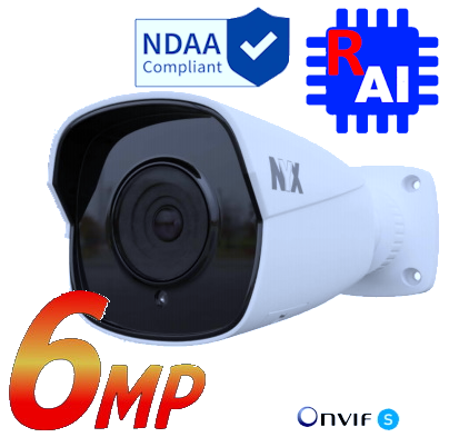 NYX IPB6-28FIQ+ 6MP Starlight People Detection Bullet Camera